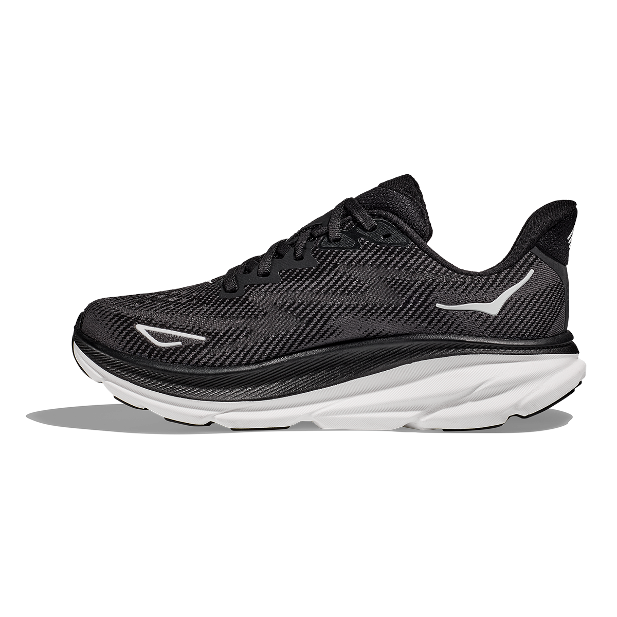 Hoka Clifton 9 - Black - White