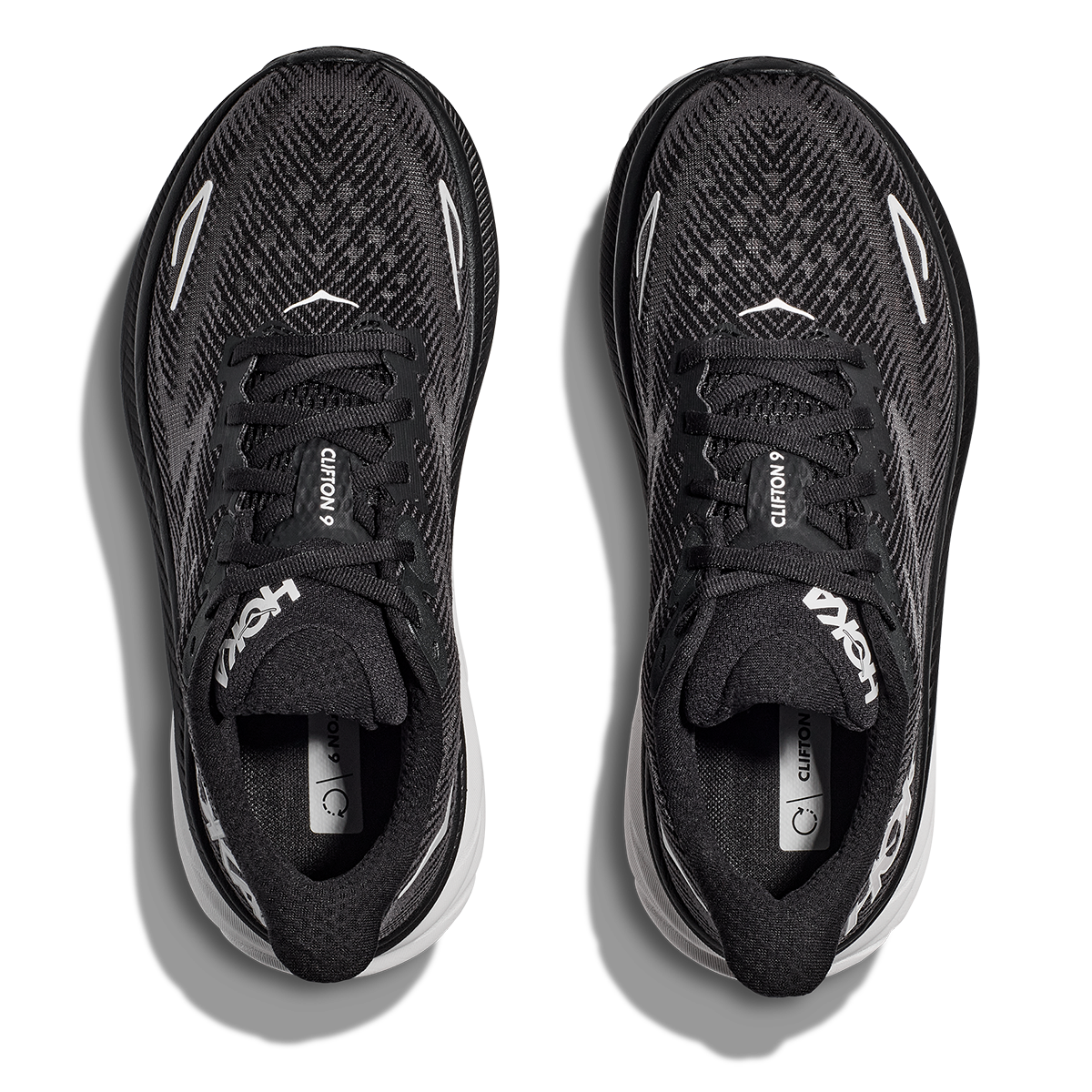 Hoka Clifton 9 - Black - White