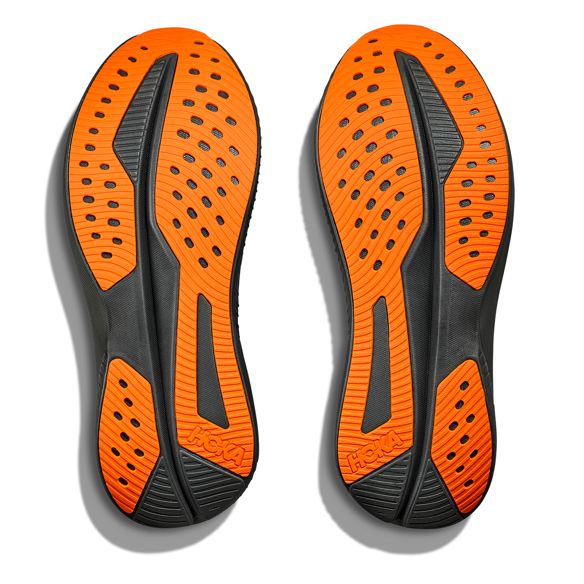 Hoka Mach 6 - Black - Electric Tangerine