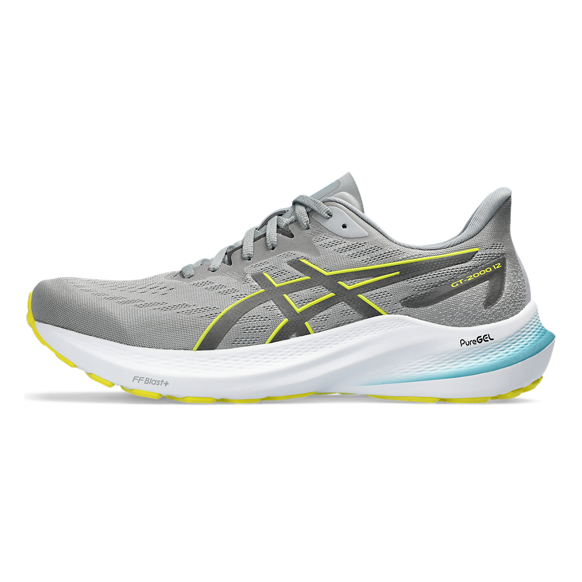 Asics GT 2000 12 - Sheet Rock - Bright Yellow