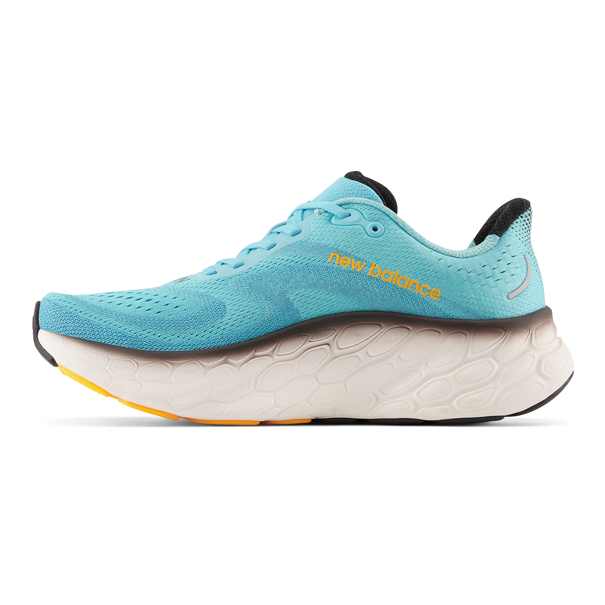 New Balance Fresh Foam X More V4 - Summer Aqua - Black - Hot Marigold