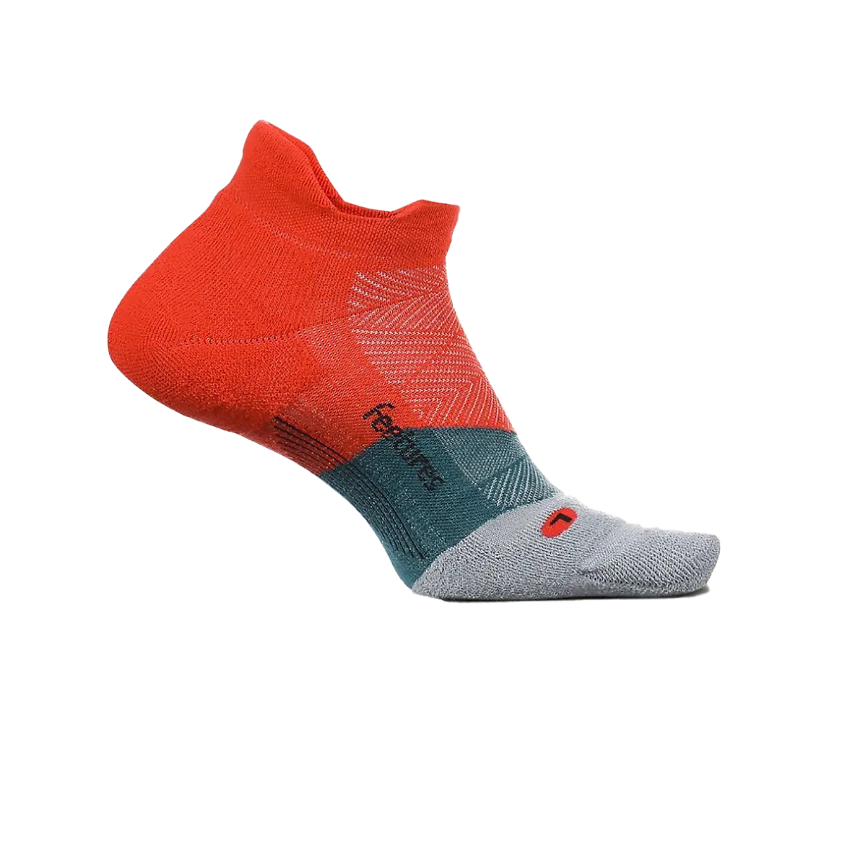 Feetures Elite Max Cushion No Show Tab - Racing Red