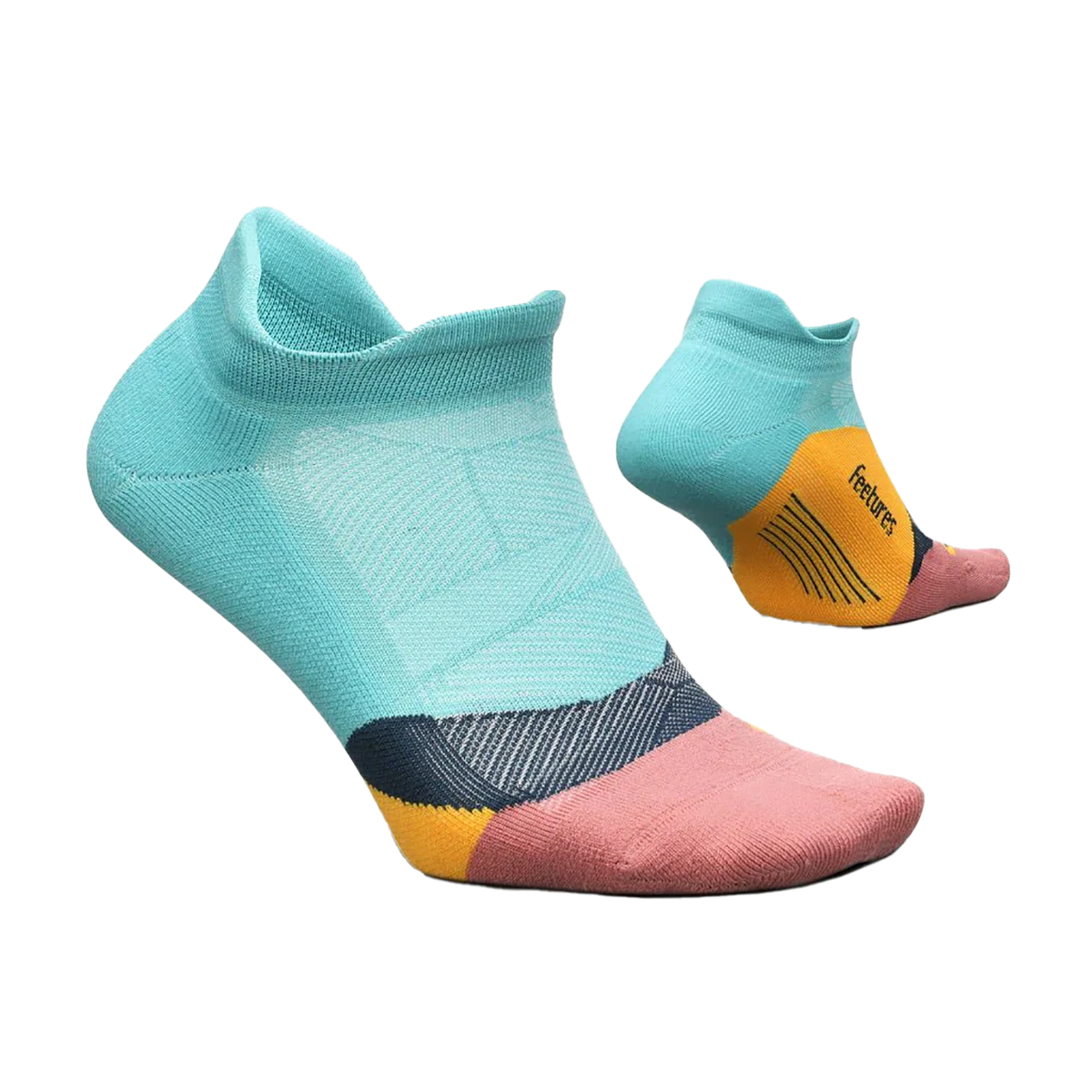 Feetures Elite Ultra Light No Show Tab - Takeoff Turquoise