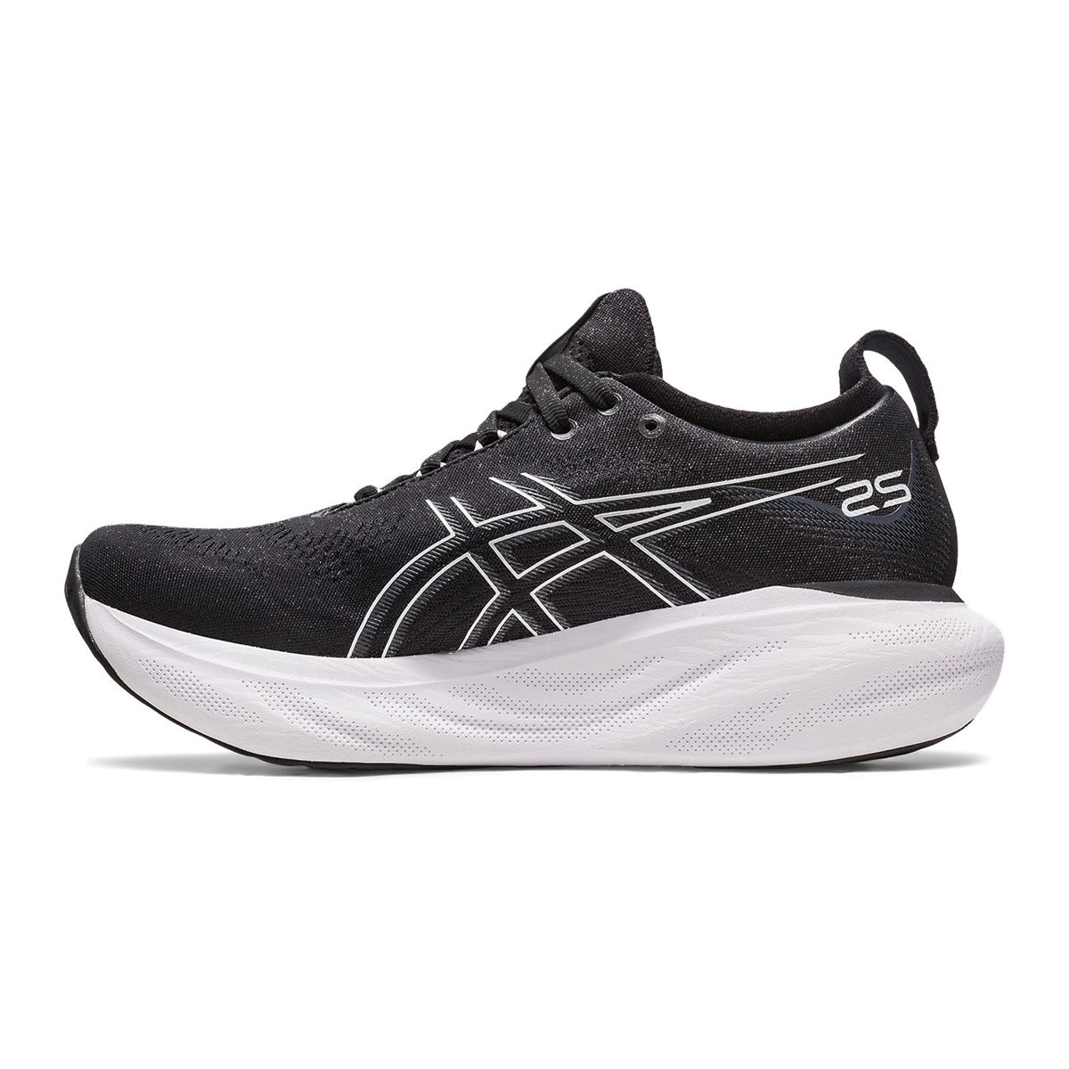 Asics Gel Nimbus 25 - Black - Pure Silver