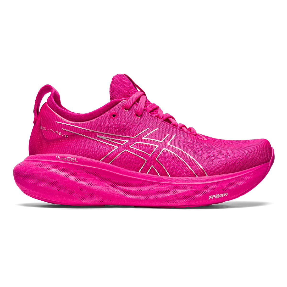 Asics Gel Nimbus 25 - Pink Rave - Pure Silver