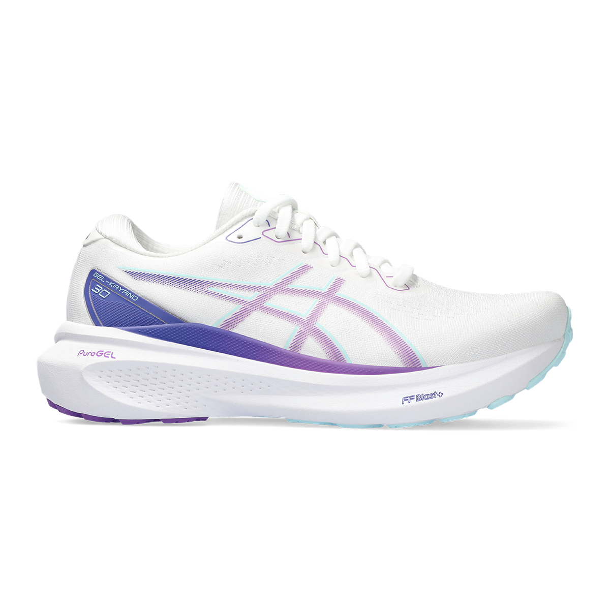 Asics Gel Kayano 30 - White - Cyber Grape