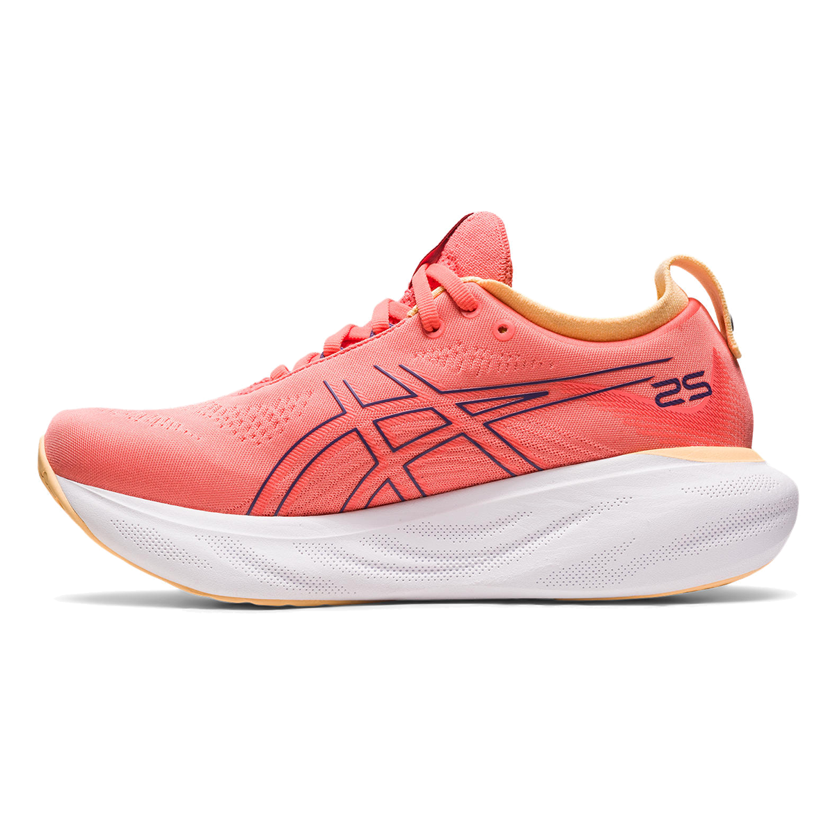 Asics Gel Nimbus 25 - Papaya - Dusty Purple