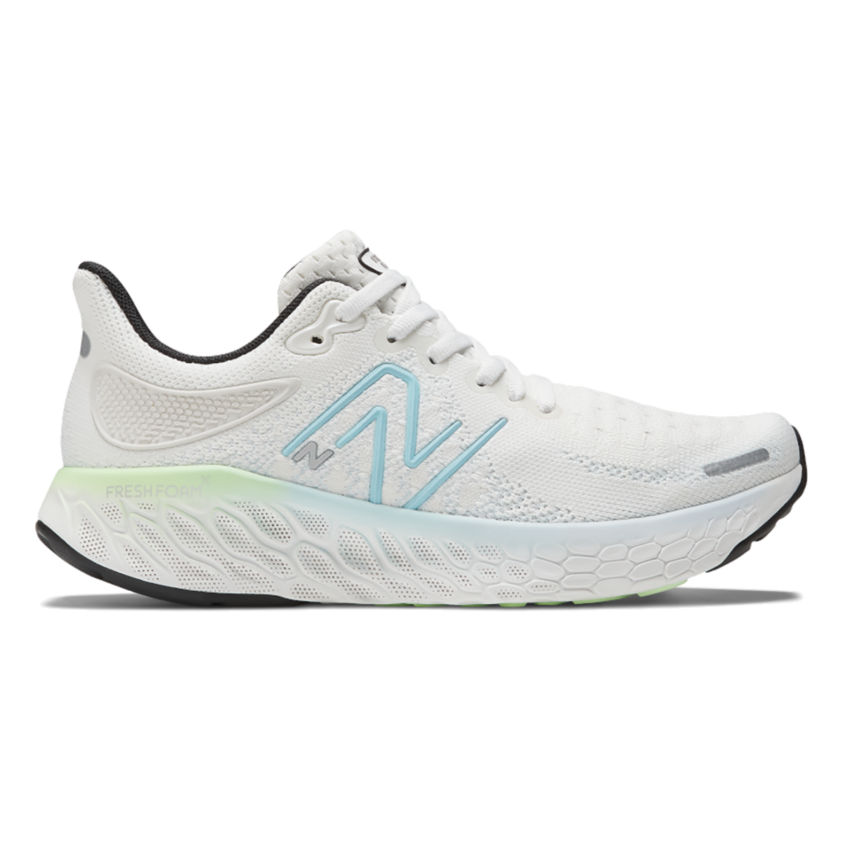 New Balance Fresh Foam X 1080 V12 - White - Bleach Blue - Green Aura