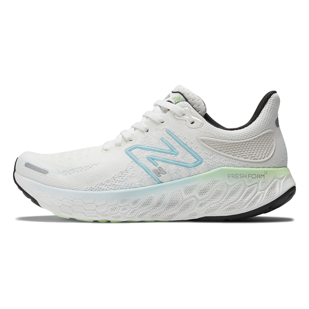 New Balance Fresh Foam X 1080 V12 - White - Bleach Blue - Green Aura