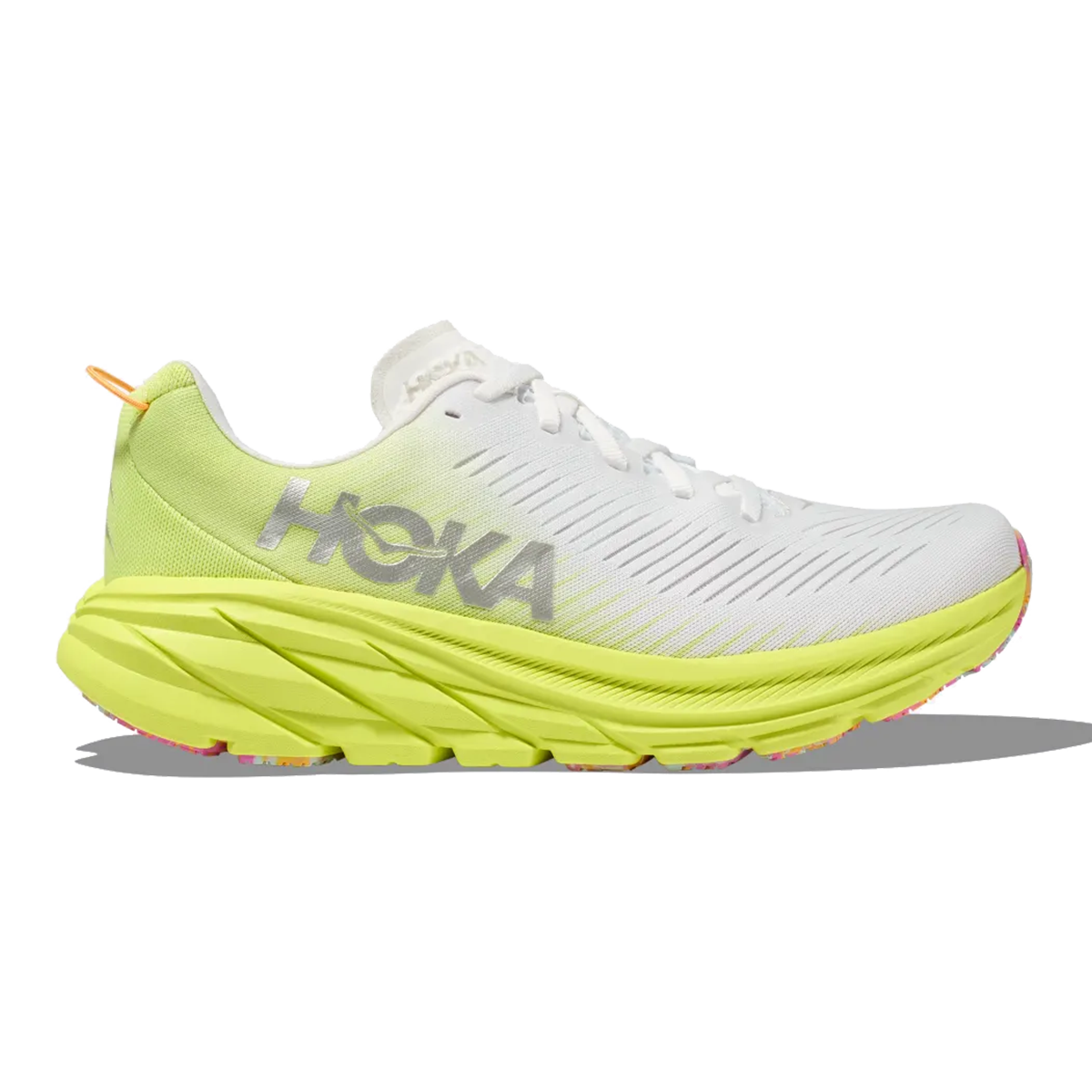 Hoka Rincon 3 - White - Citrus Glow