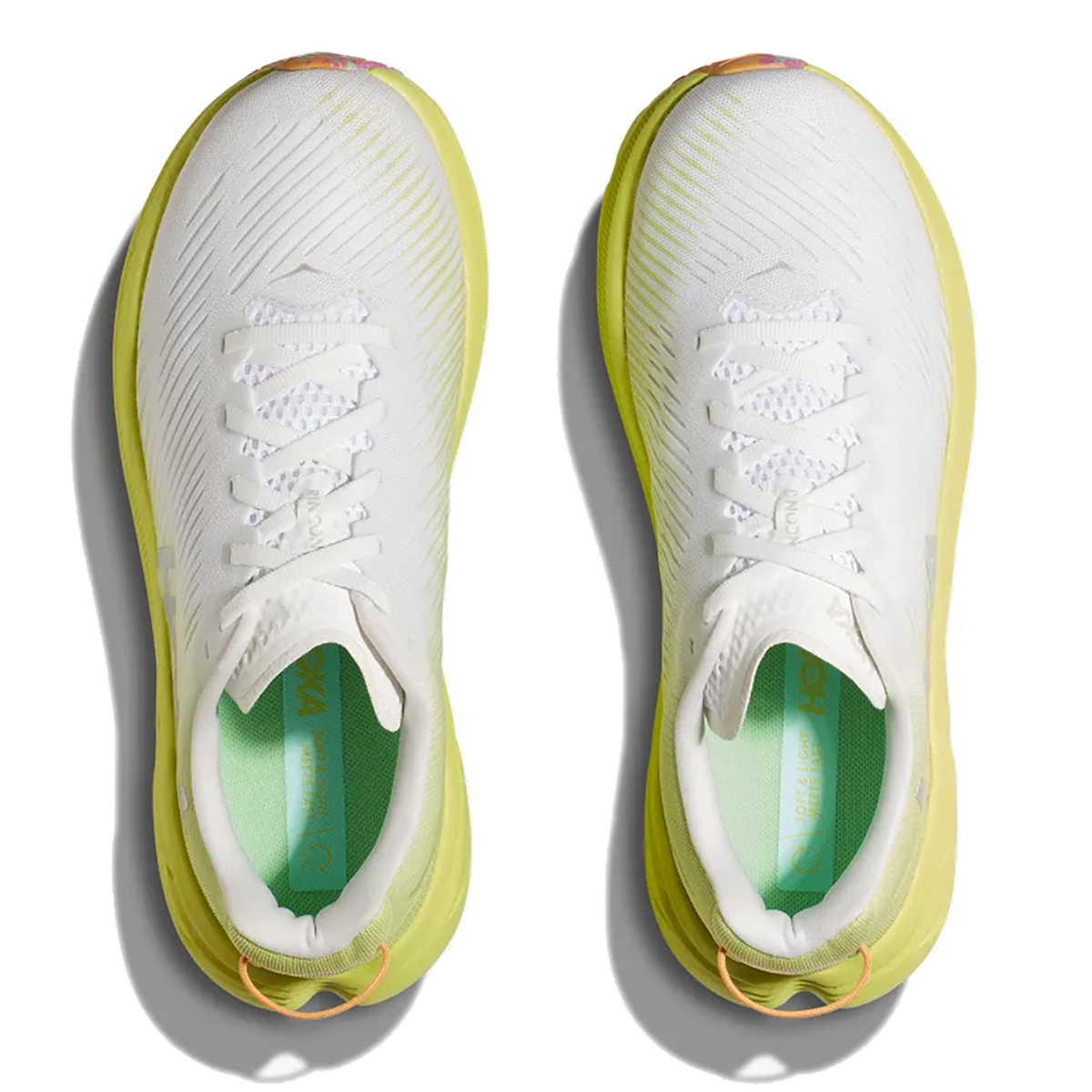 Hoka Rincon 3 - White - Citrus Glow