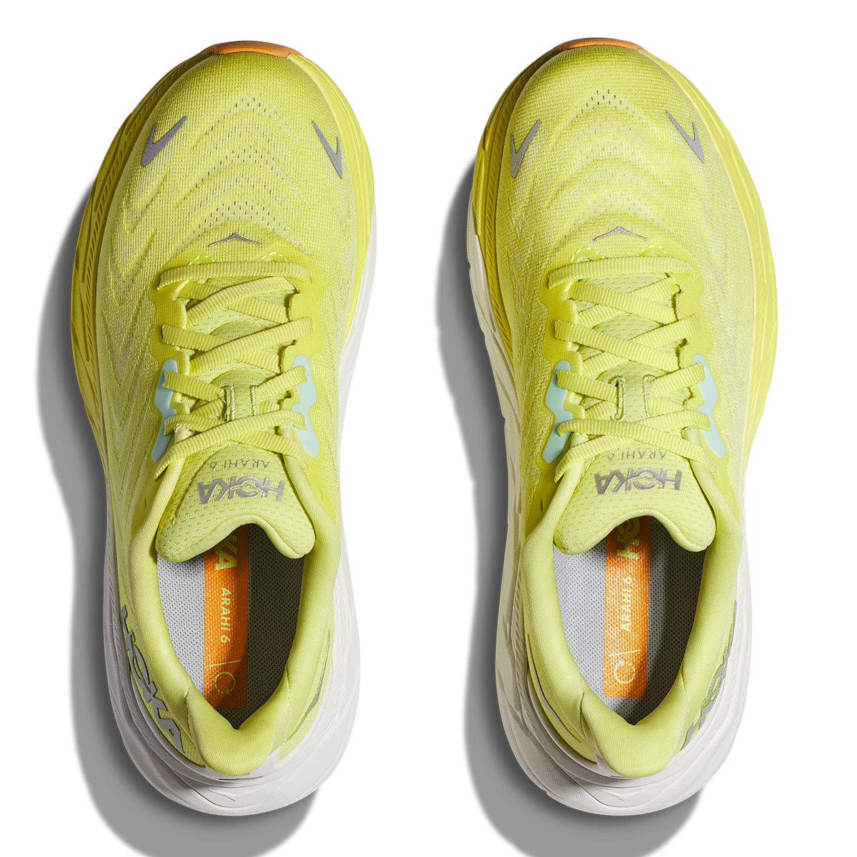 Hoka Arahi 6 - Citrus Glow - White