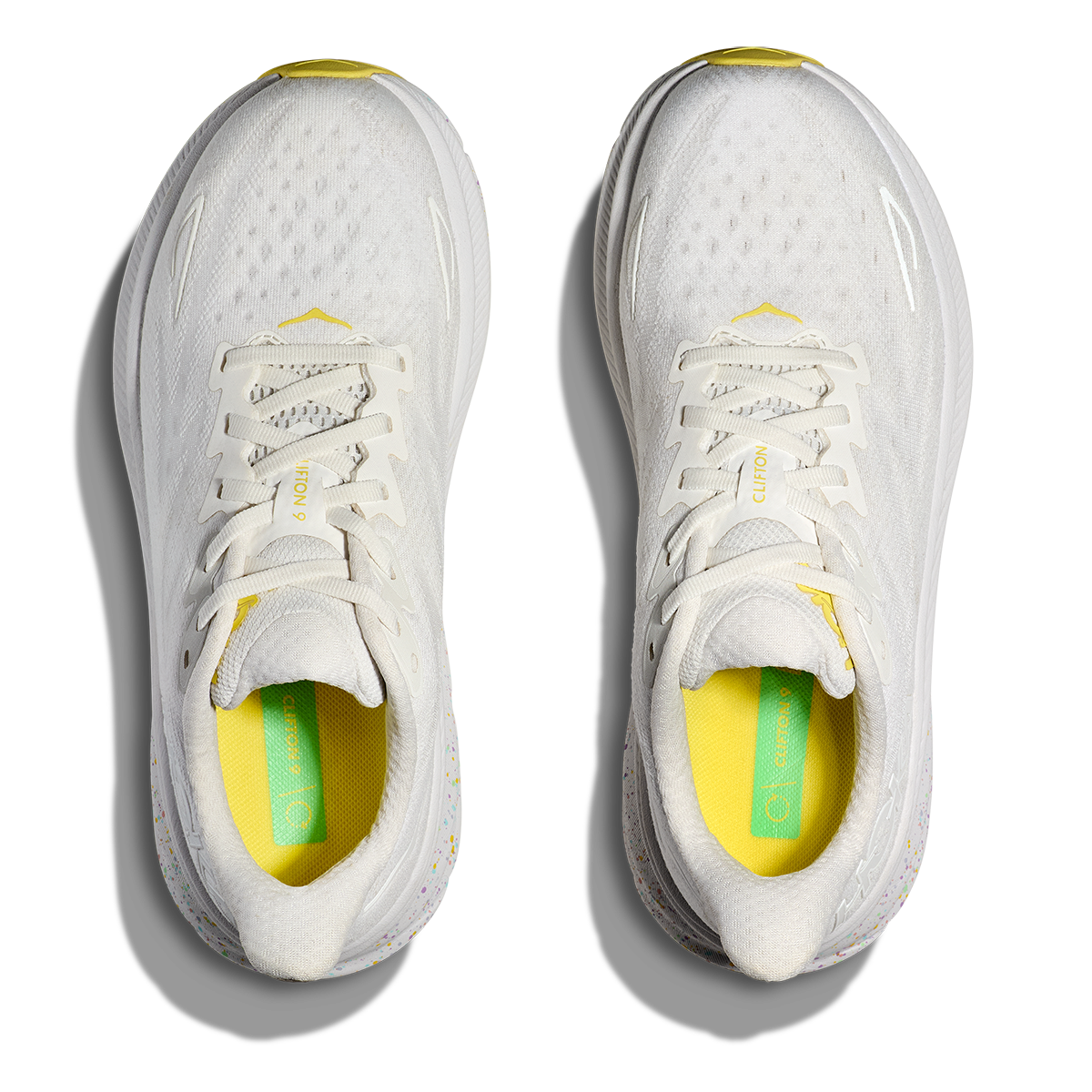 Hoka Clifton 9 - White - Lemonade