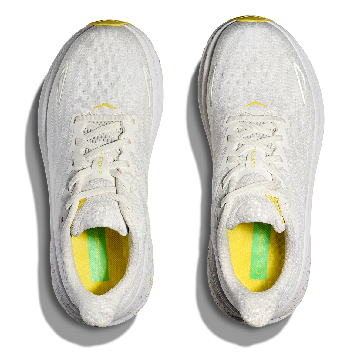 Hoka Clifton 9 - White - Lemonade