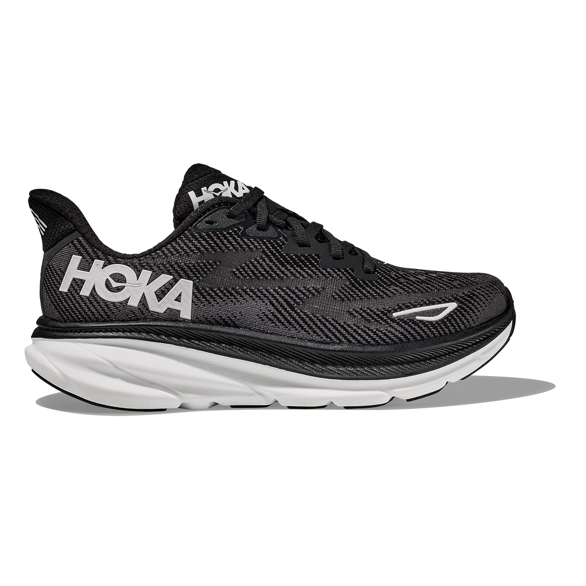 Hoka Clifton 9 - Black - White