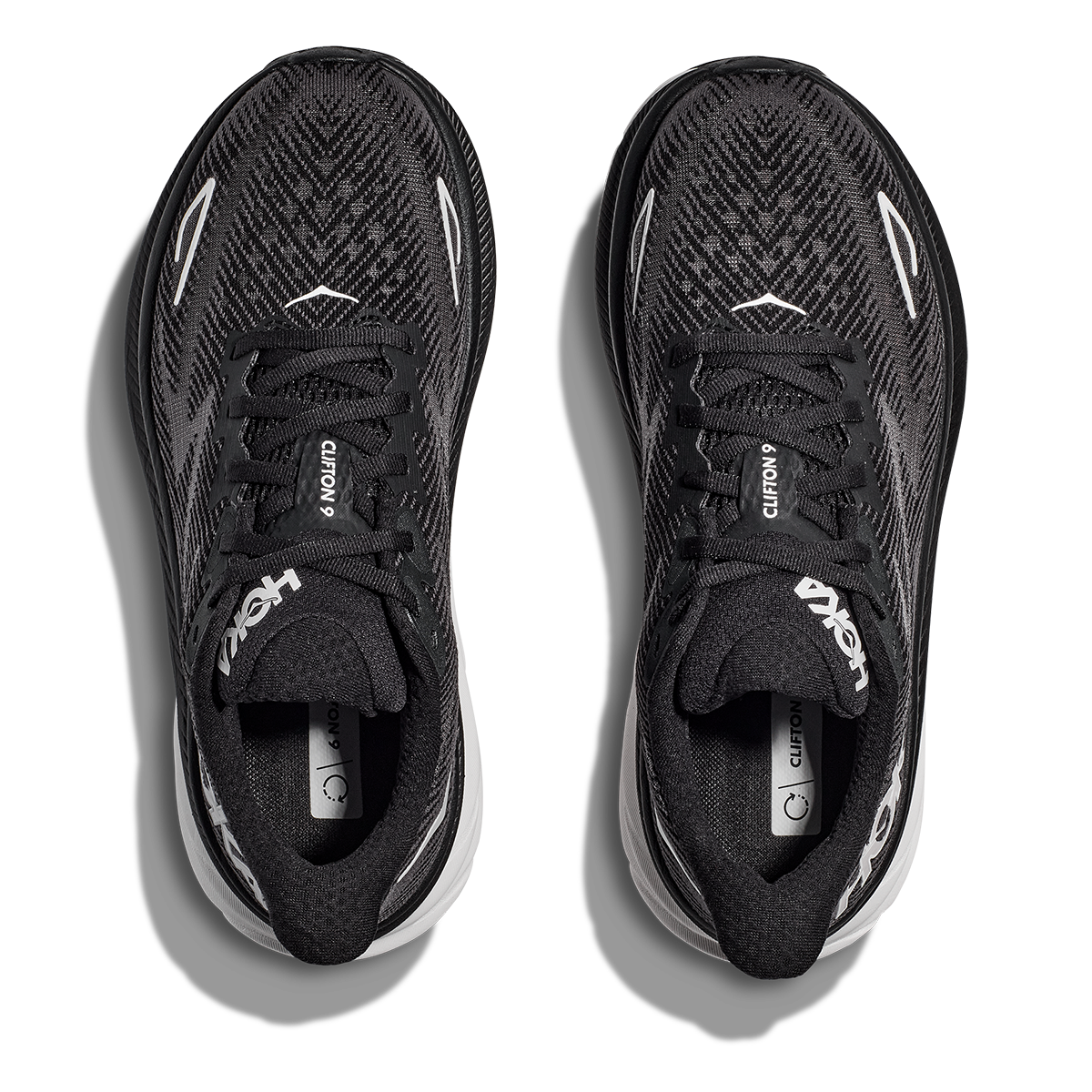 Hoka Clifton 9 - Black - White