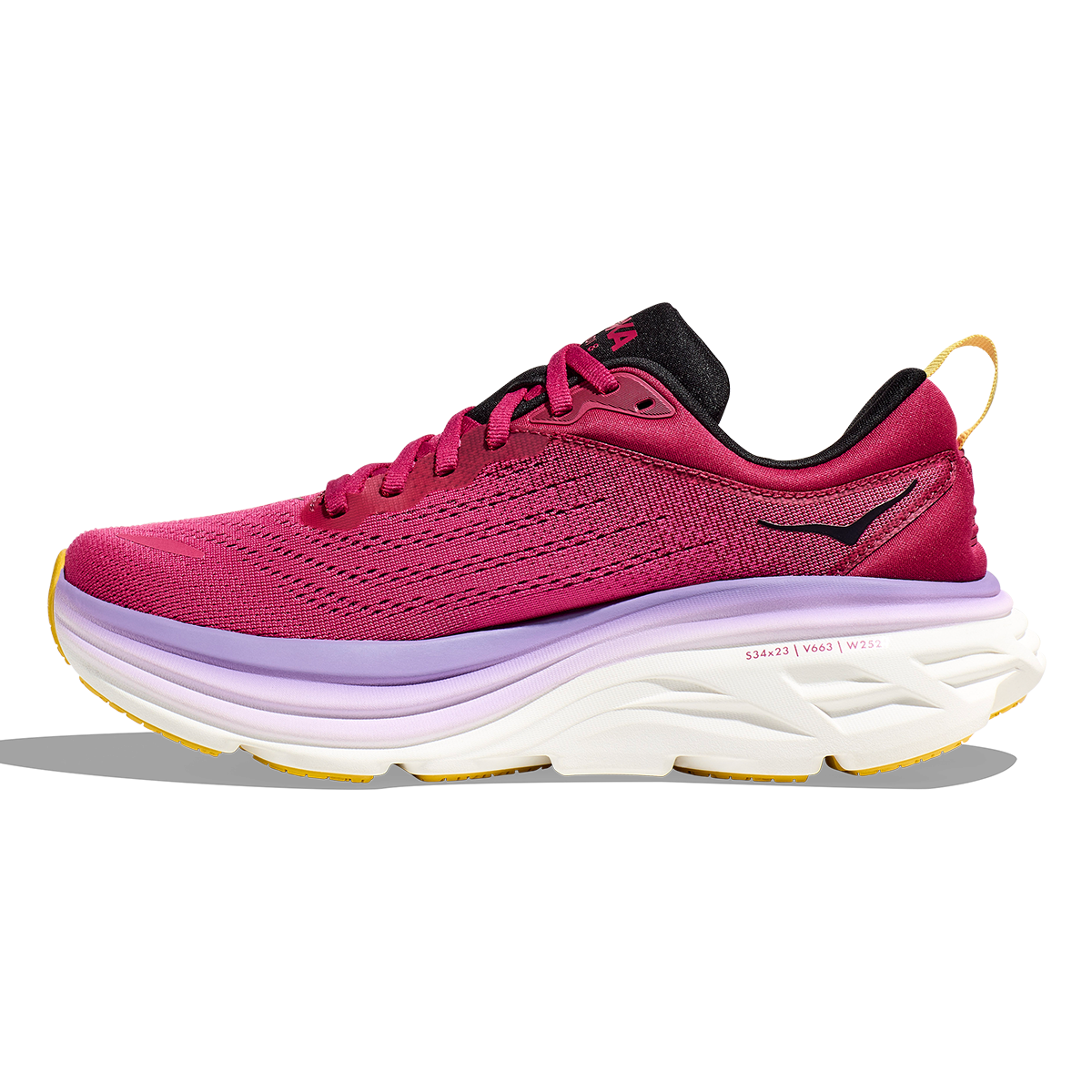 Hoka Bondi 8 - Cherries Jubilee - Pink Yarrow