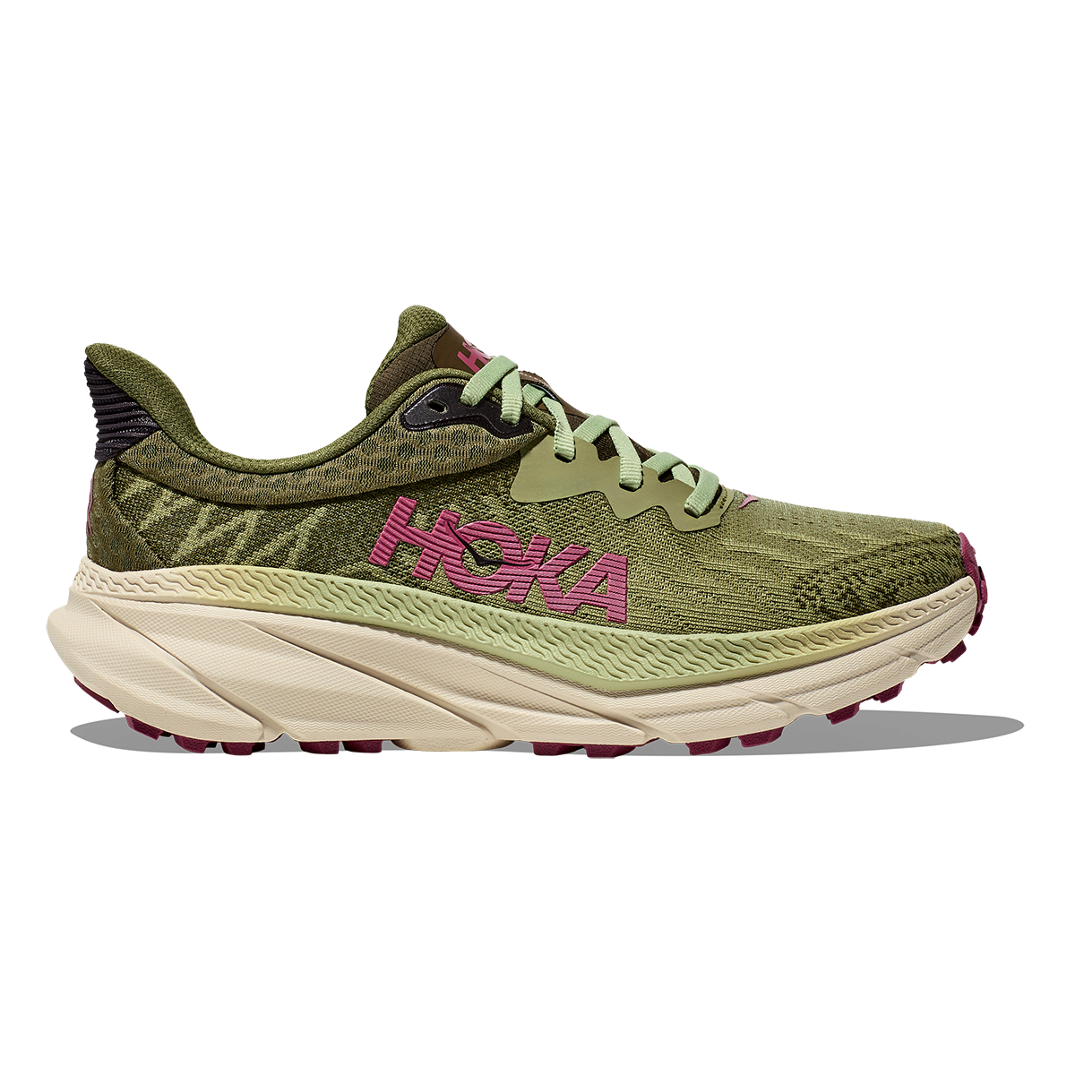 Hoka Challenger ATR 7 - Forest Floor - Beet Root