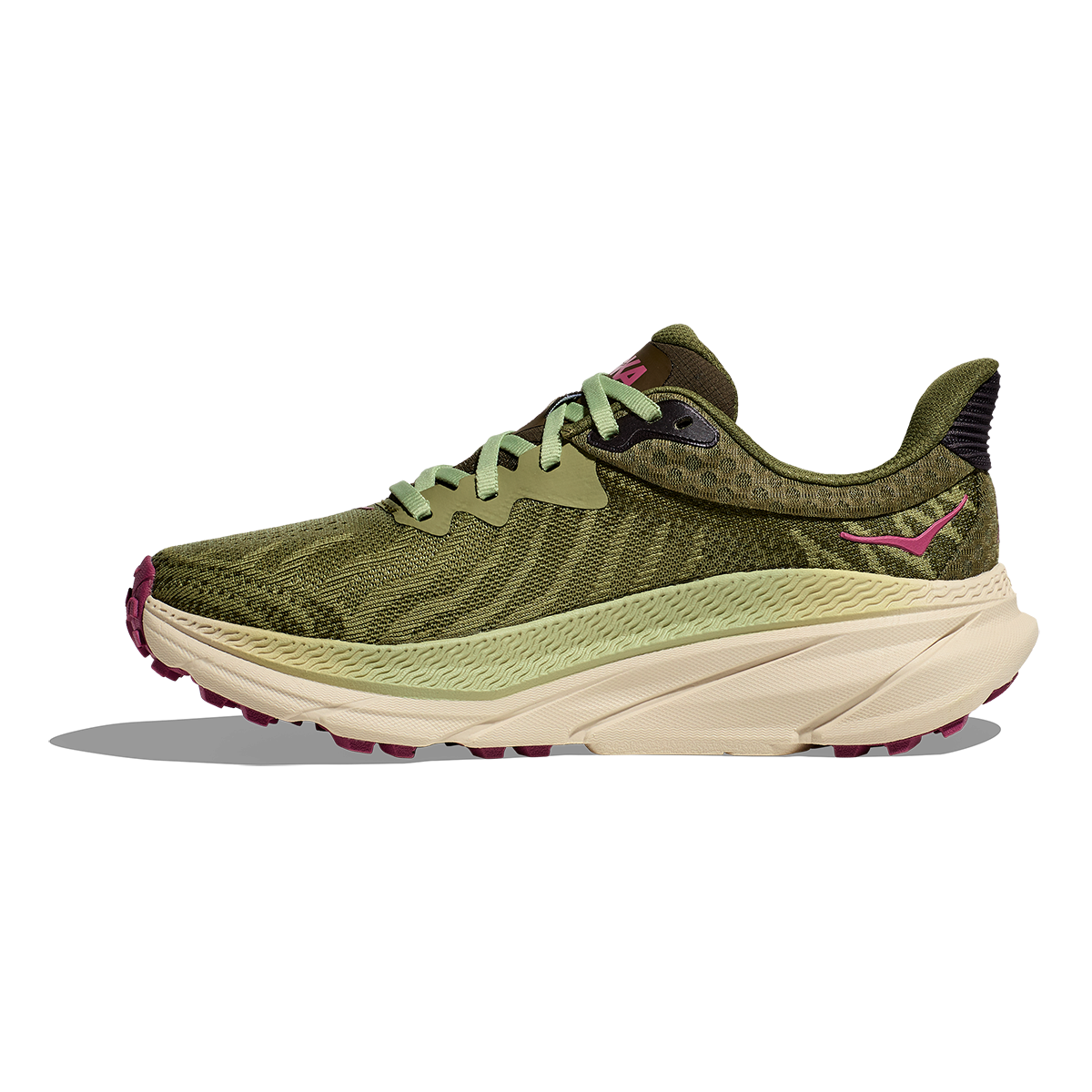 Hoka Challenger ATR 7 - Forest Floor - Beet Root