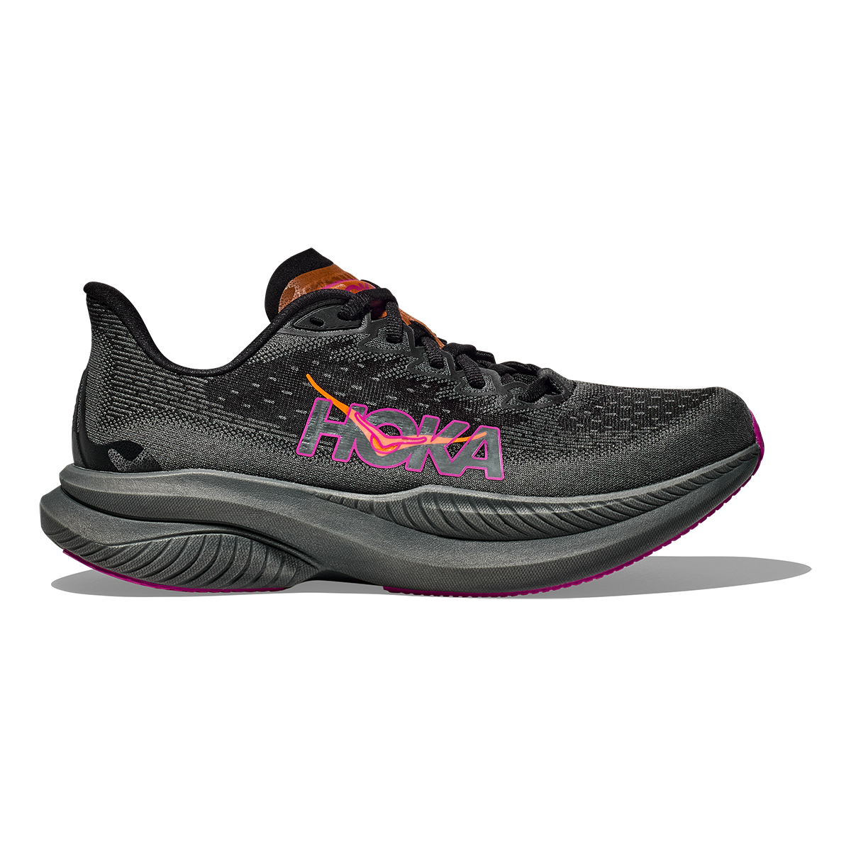 Hoka Mach 6 - Black - Fuchsia