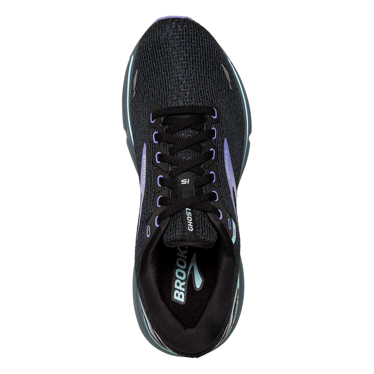 Brooks Ghost 15 - Black - Jacaranda - Salt