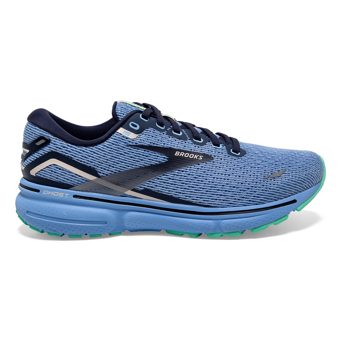 Brooks Ghost 15 - Vista Blue - Peacoat - Linen