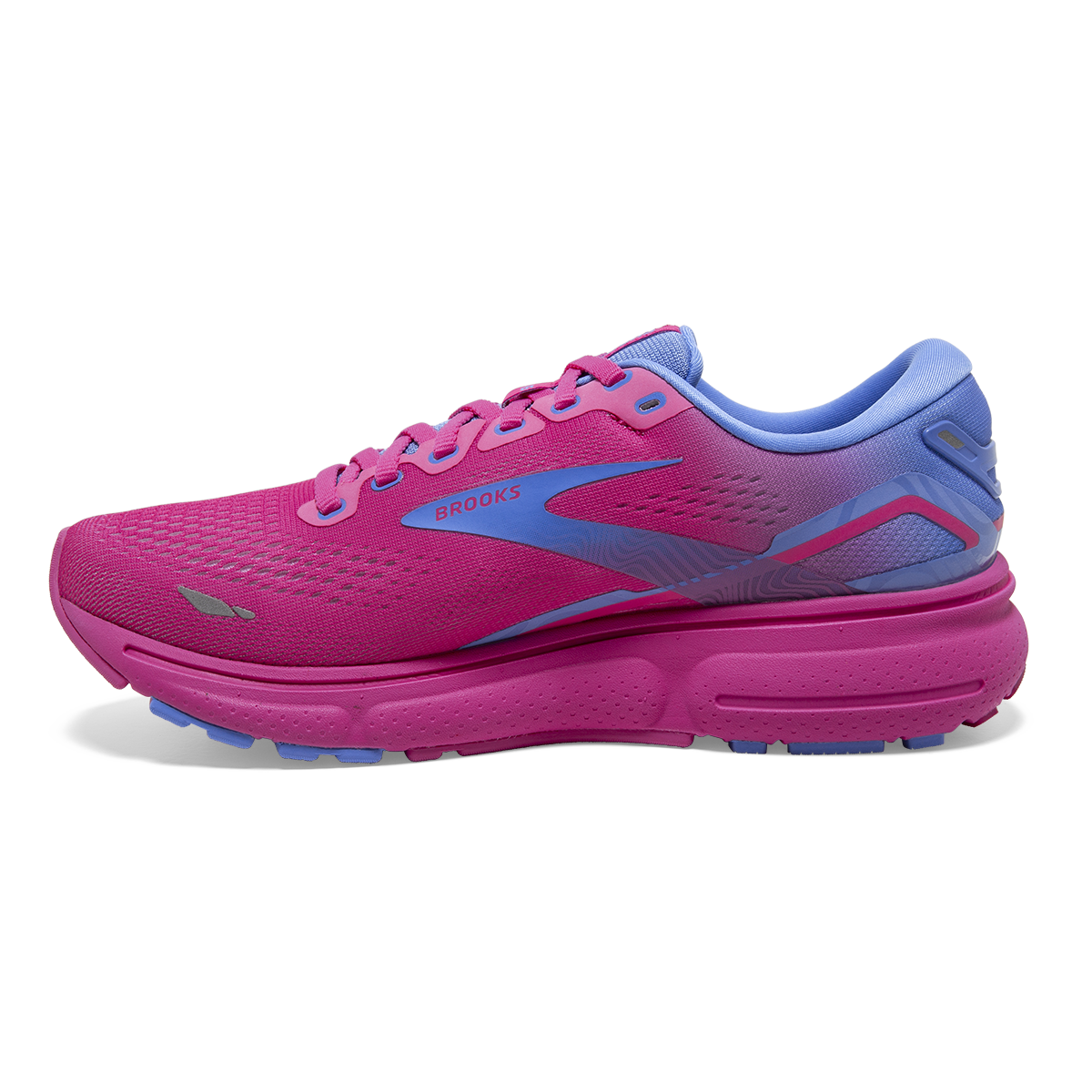 Brooks Ghost 15 - Pink Glo - Blue - Fuchsia