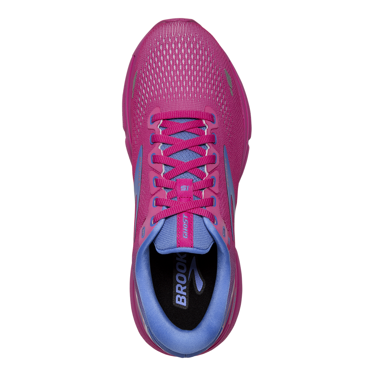 Brooks Ghost 15 - Pink Glo - Blue - Fuchsia