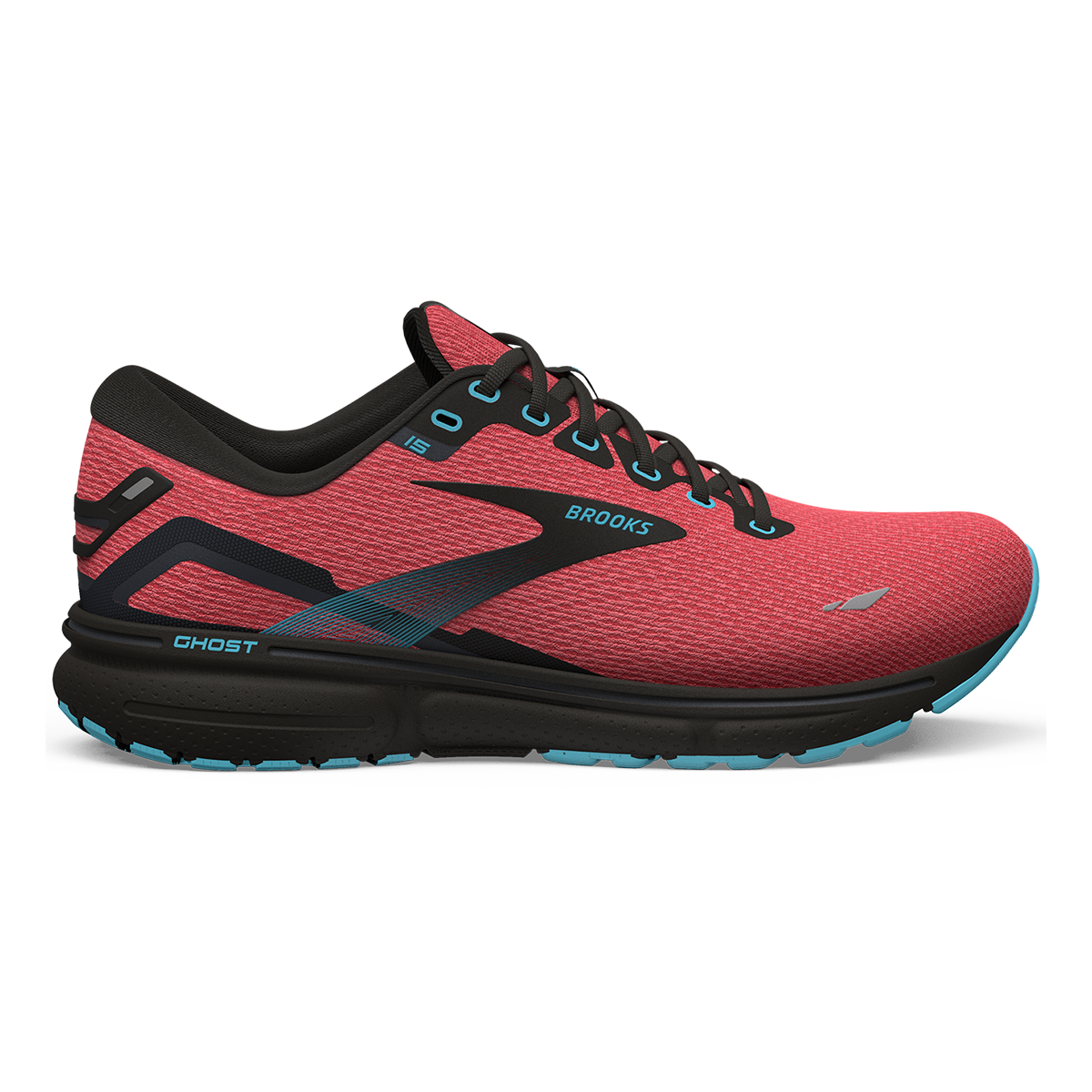 Brooks Ghost 15 - Coral - Black - Blue