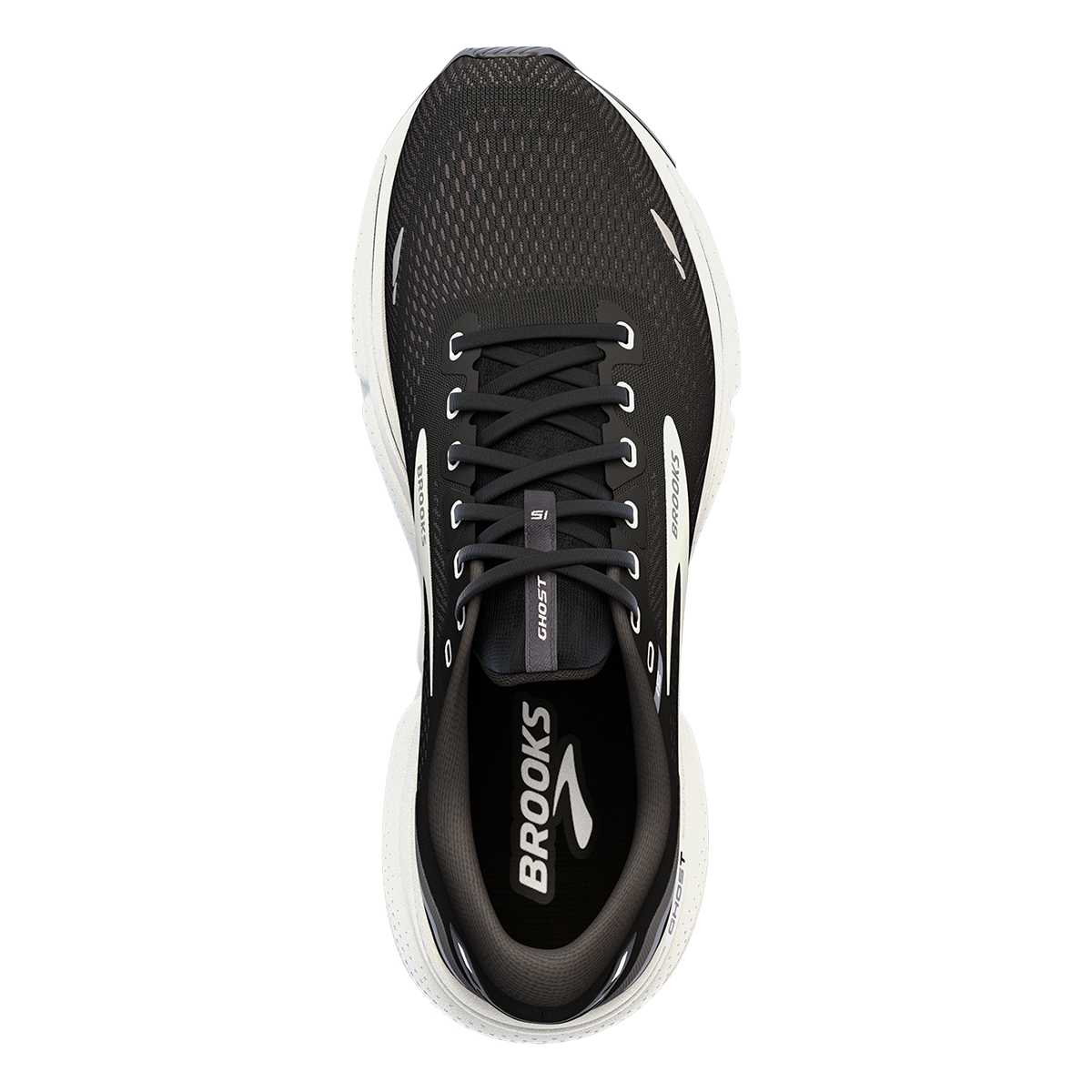 Brooks Ghost 15 - Black - Blackened Pearl - White