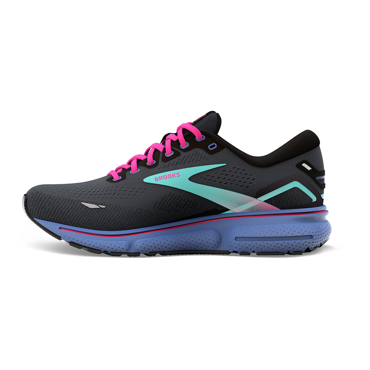 Brooks Ghost 15 - Black - Blue - Aruba