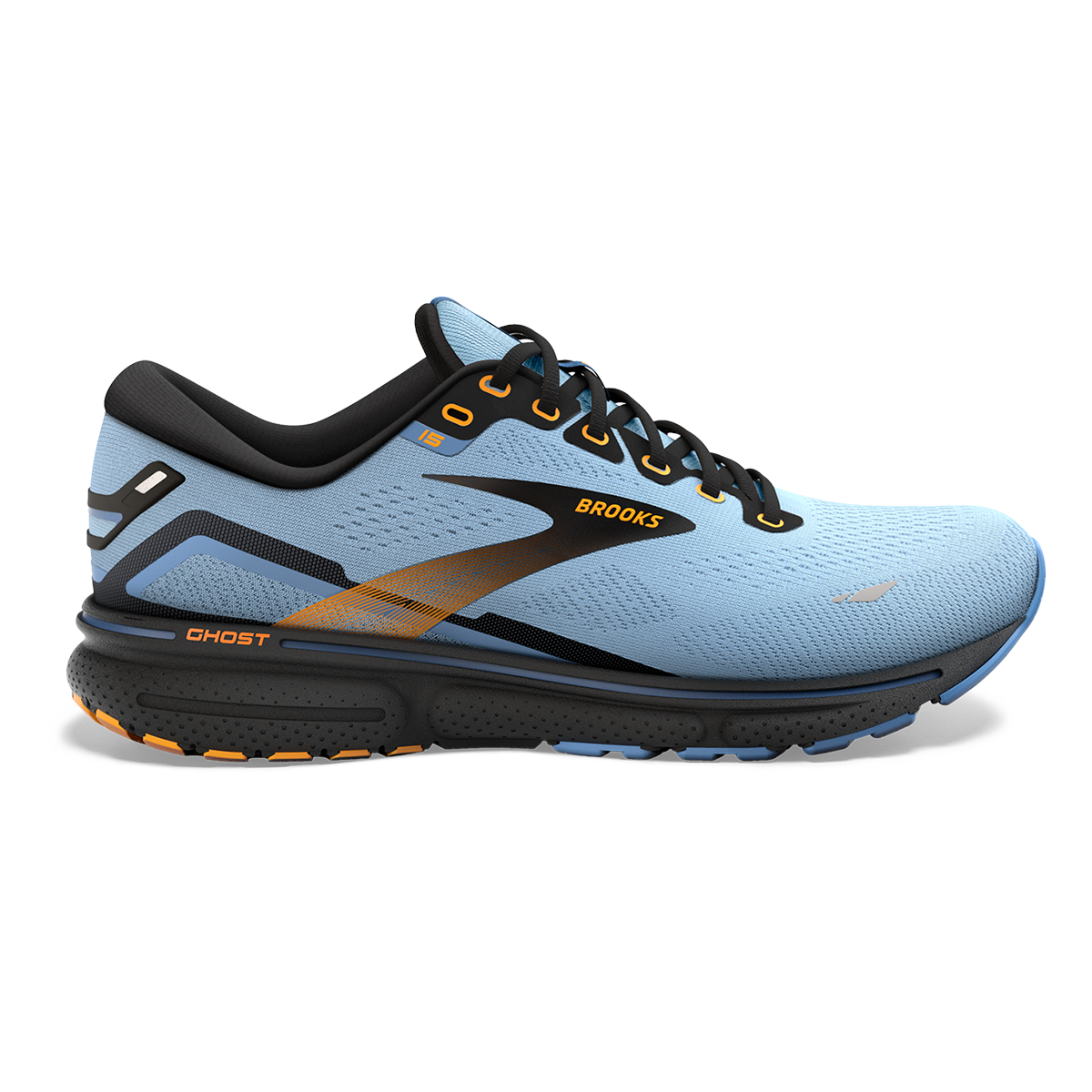 Brooks Ghost 15 - Light Blue - Black - Yellow