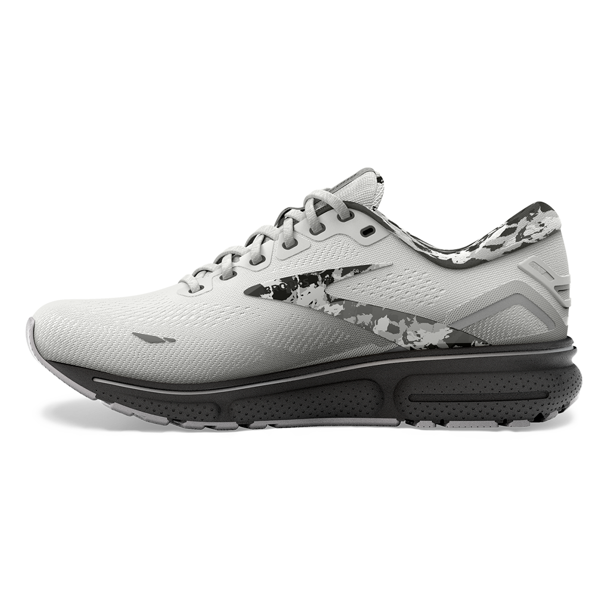 Brooks Ghost 15 - White - Ebony - Oyster