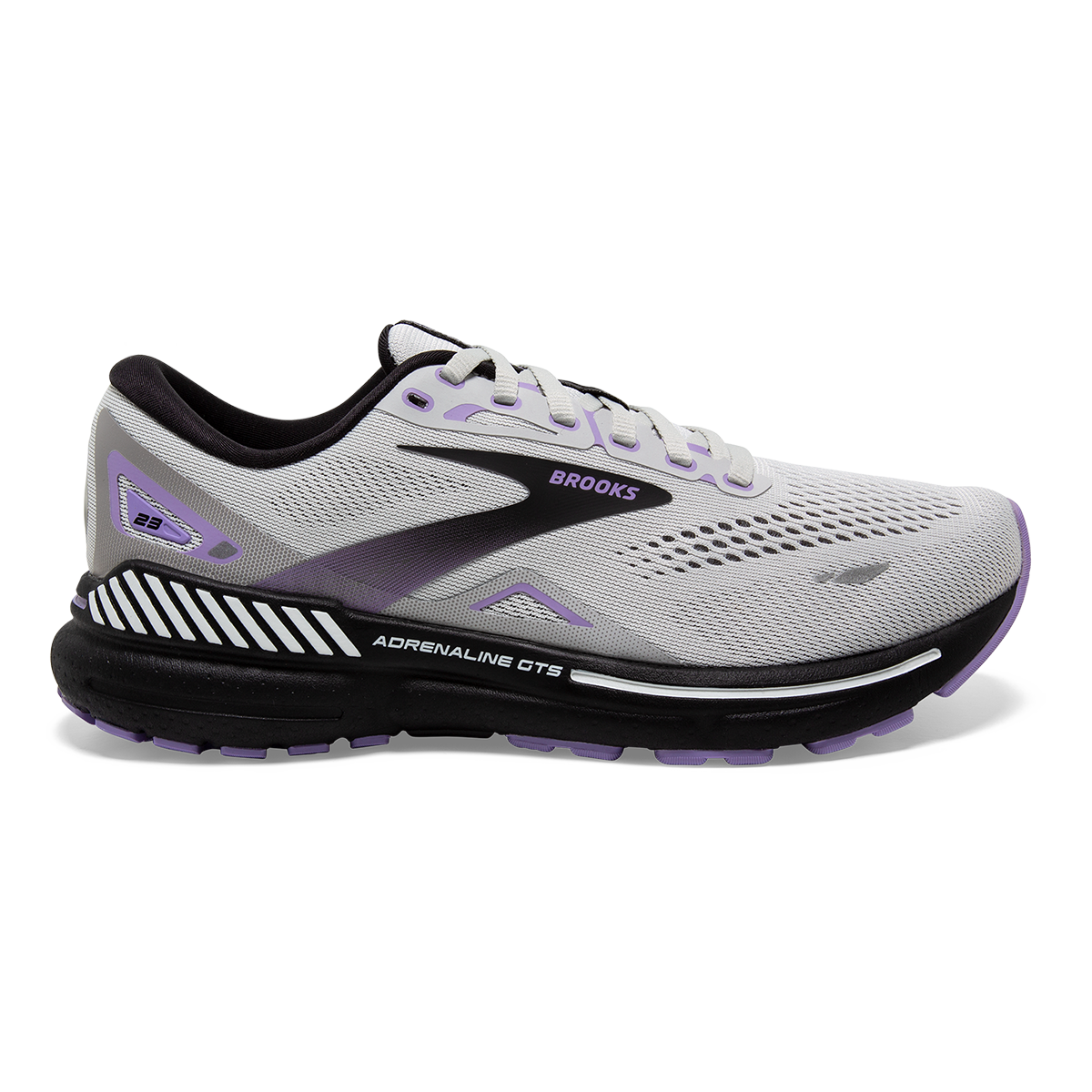 Brooks Adrenaline GTS 23 - Grey - Black - Purple