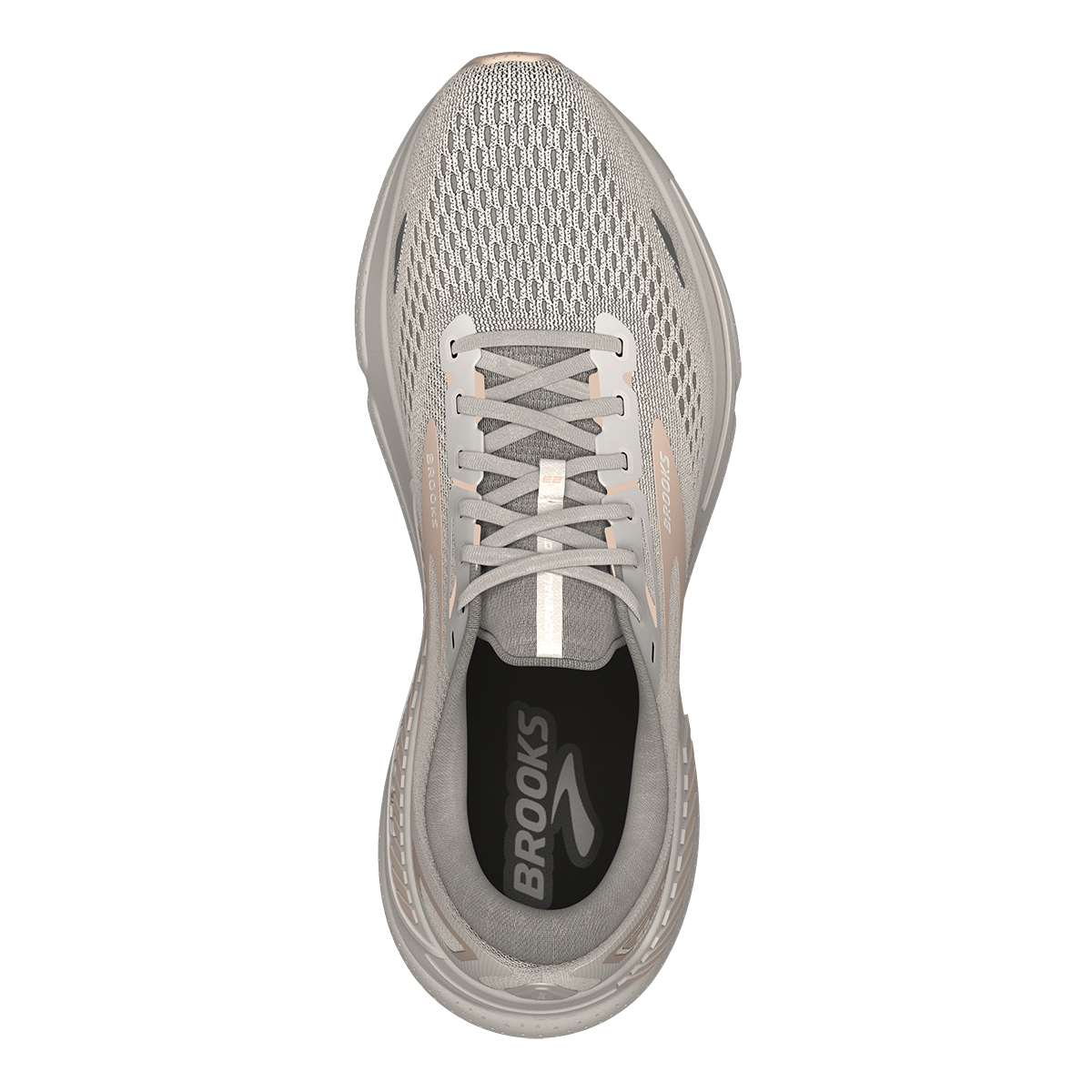 Brooks Adrenaline GTS 23 - Crystal Grey - Villa - White