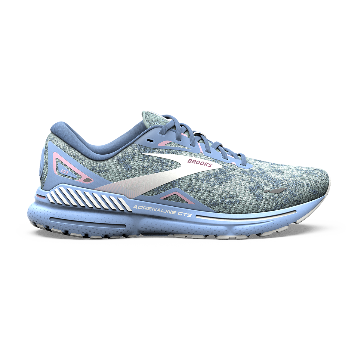 Brooks Adrenaline GTS 23 - Blue - Open Air - Pink