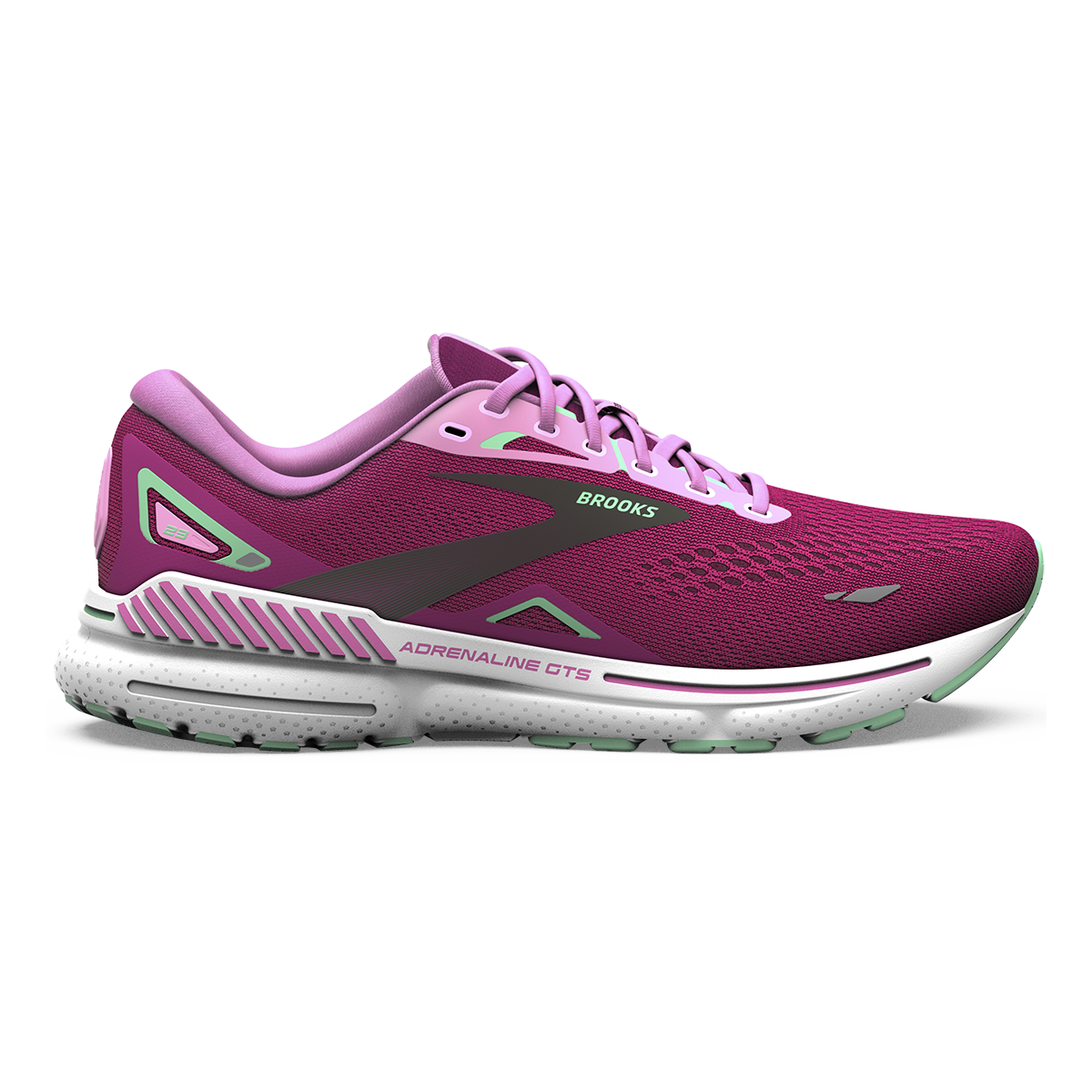 Brooks Adrenaline GTS 23 Pink Festival Fuchsia Black Fit2Run