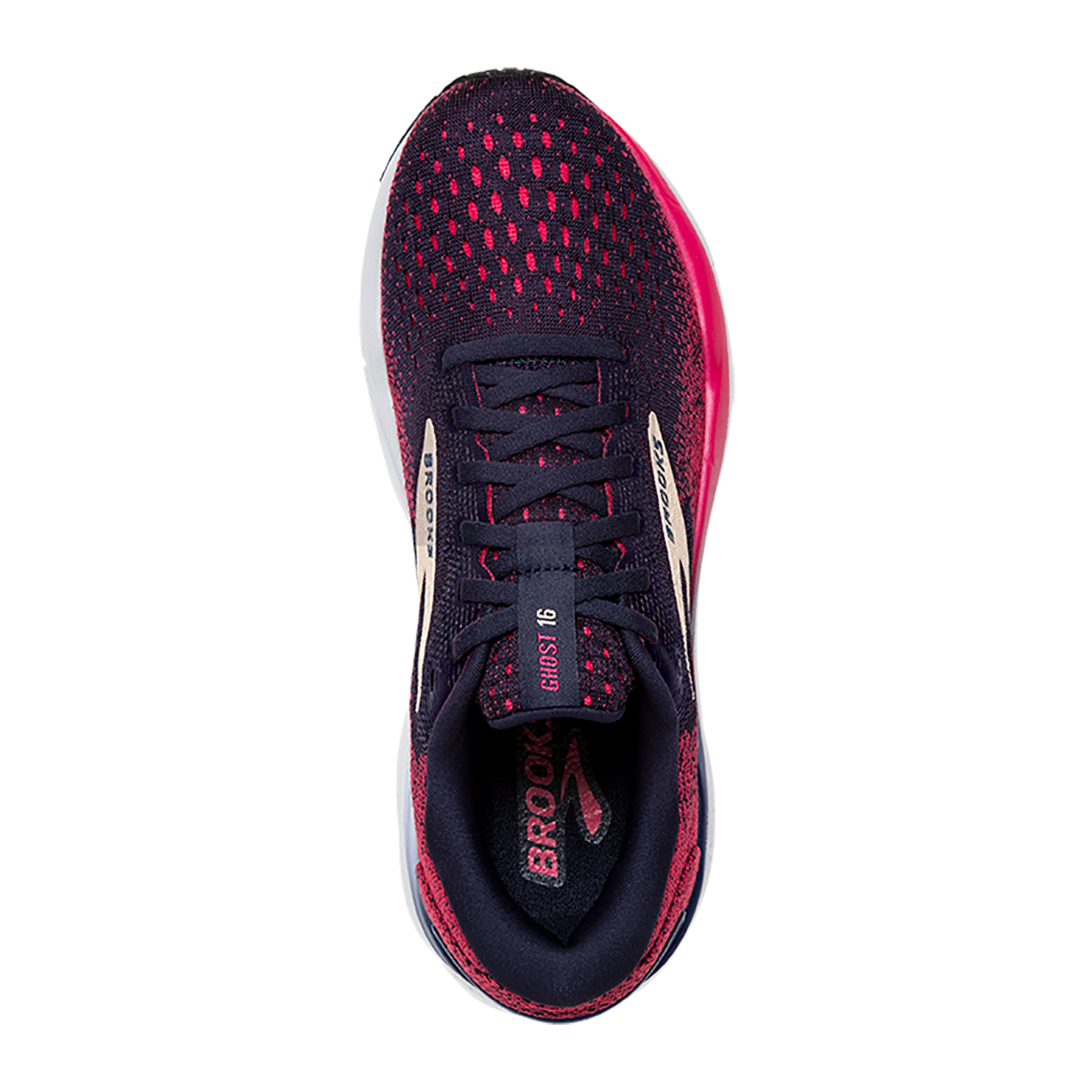 Brooks Ghost 16 - Peacoat - Raspberry - Apricot